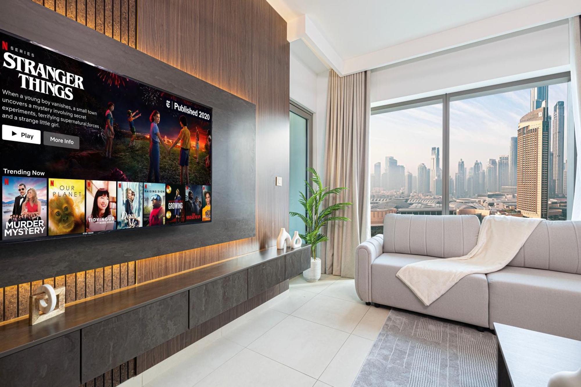 Apartment Fresh New 2 Bedroom! Amazing Burj Khalifa View! 5-star Pool & Gym Access! Dubai